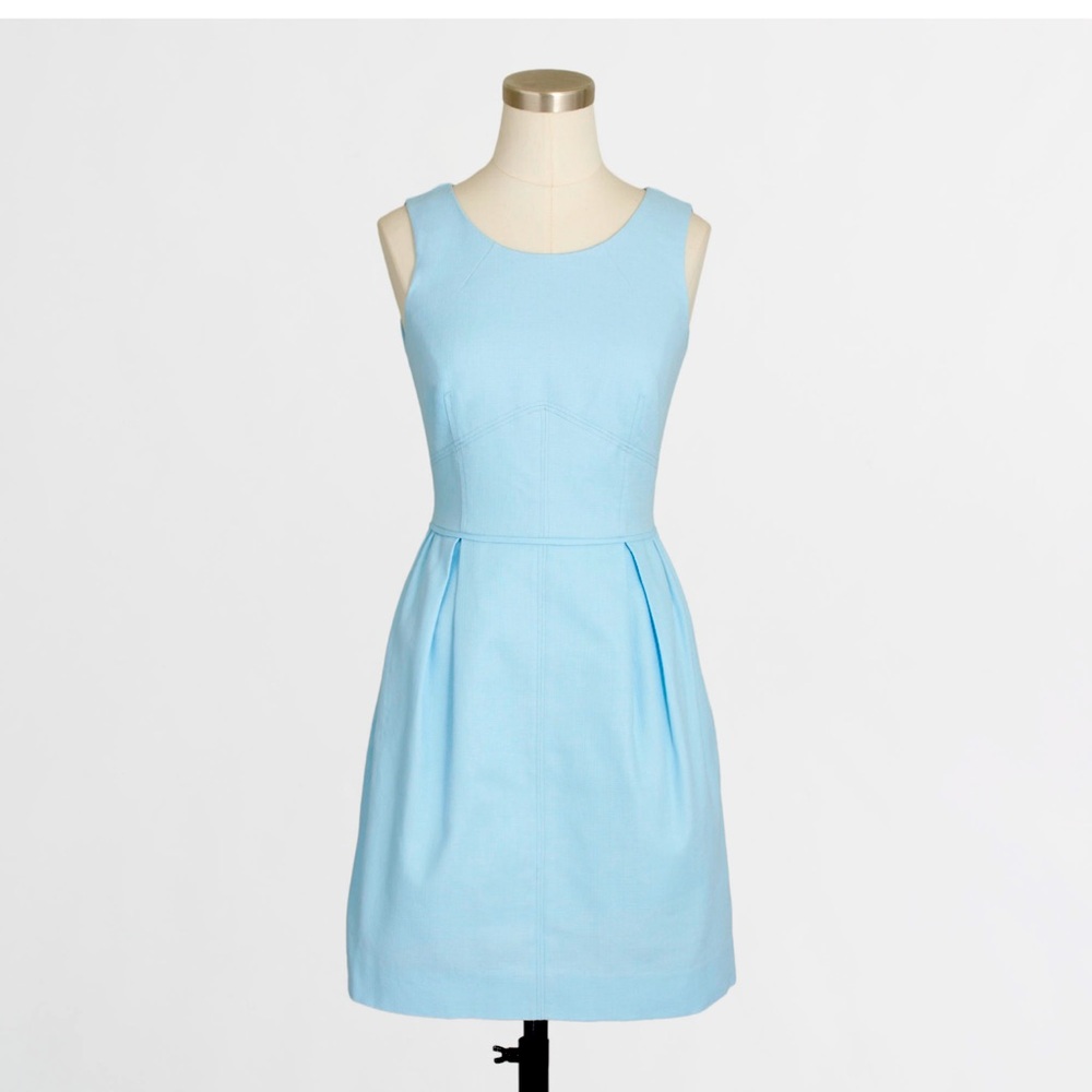 J. Crew A-Line Blue Sleeveless Crepe Dress - size 14
Excellent Condition